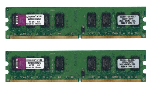 Kingston 2x2 gb ddr2 - kingston,