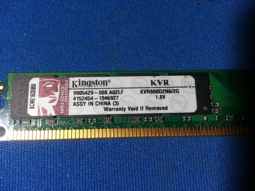 Ram kingston kvr800d2n6 2g - 2g, kvr800d2n6/2g